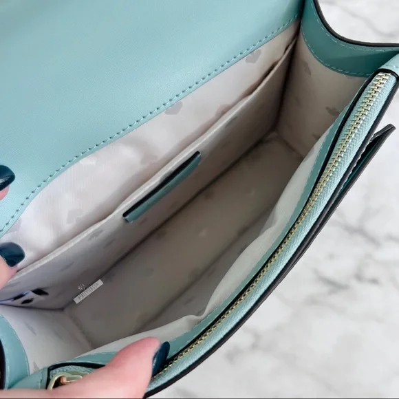 Kate Spade Remi Daisy Embroidered Chain Crossbody & L-Zip Cardholder Wallet - Picture 8 of 16